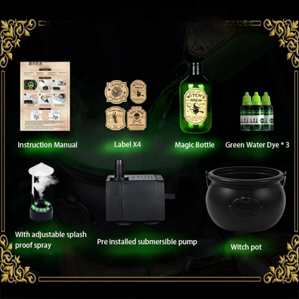 Halloween Decorations Indoor DIY Floating Potion Set with Witches Cauldron