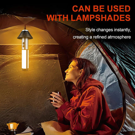 Portable Tent Light Outdoor Camping Lantern Telescopic Night Lamp Rechargeable