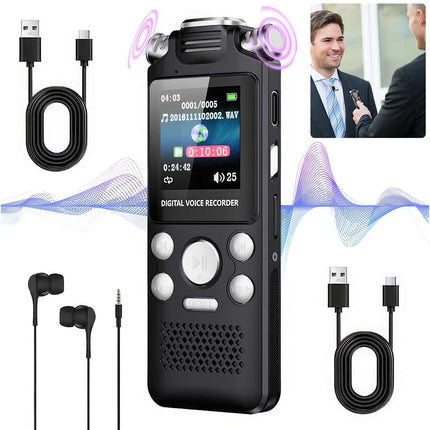 Pro Digital Audio Recorder Dictaphone Audio MP3 Player Sound Voice Recording Au