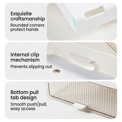 Multipurpose Under Desk Drawer Organizer Slide Buckle Desk Storage Drawer Home