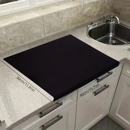 Black Acrylic Kitchen Cutting Board Non Slip Chopping Board Countertop