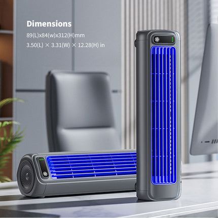 Portable Air Conditioner Cooling Fan Quiet with 3 Speeds 2026 Upgrade Rechargeable USB Desktop Tower Fan