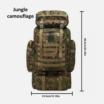75L Outdoor Military Tactical Backpack Travel Rucksacks Camping Trekking Bag