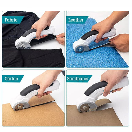 Electric Fabric Scissors Cutter USB for Crafts Sewing Cardboard Cordless Power
