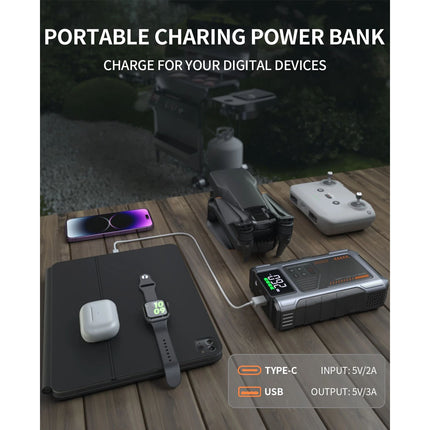 6000A Car Jump Starter Power Bank With Air Compressor Battery Booster + Case