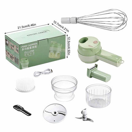 5 in 1 Mini Handheld Electric Vegetable Cutter Wireless Food Chopper Grinder