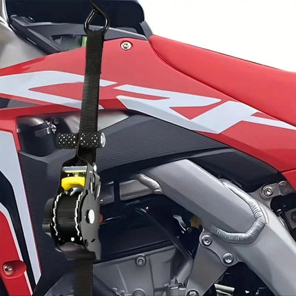 2PCS Automatic Retractable Ratchet Tie-Down Straps Self Retracting Straps