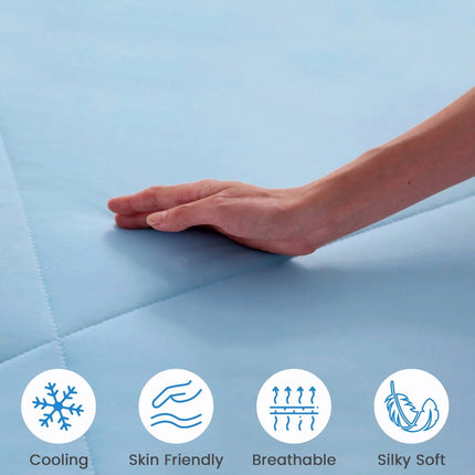 Cooling Comforter Soft Breathable Blanket, Cool Touch Fabric Quilt for Hot Sleepers