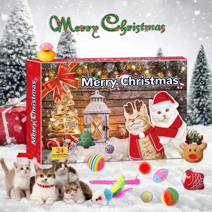 Cat Advent Calendar 2026 Christmas Countdown Calendar for Kitten Toys