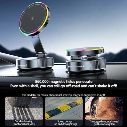 Car Mount Charger with Suction Cup Phone Holder