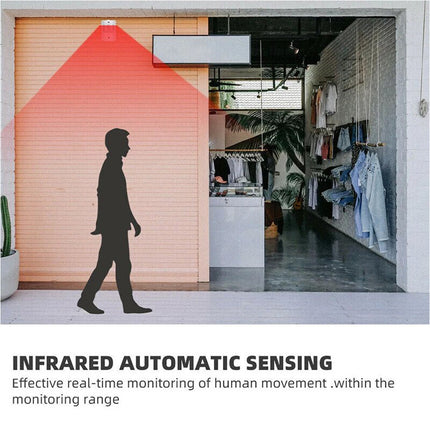 1 Pcs Infrared Motion Sensor Alarm Doorbell Door Chime Recorded Sounds Player