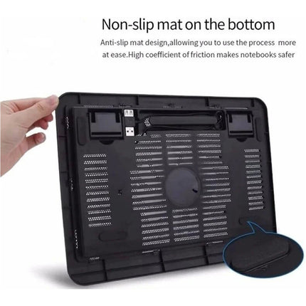 Adjustable Height Laptop Cooling Pad Metal Mesh Heat Dissipation Stand