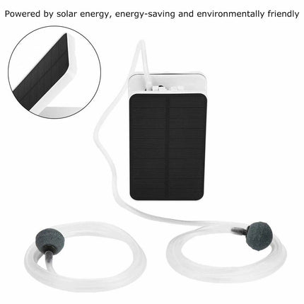Day/Night Pond Oxygenator Solar Air Pump Water Tank Oxygen Aerator Pool Aquarium