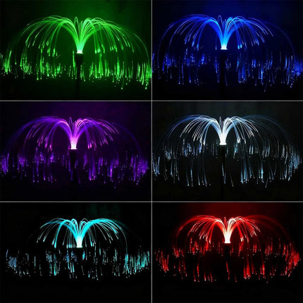 2pcs Solar Garden Lights Waterproof Jellyfish Lamp Christmas Outdoor Yard Decor