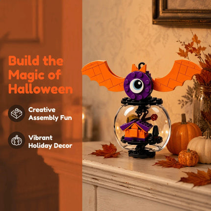 Halloween Building Blocks Ornament Glass Ball Pendant DIY Assembly Decoration Set