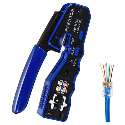 CAT6/5 Network Cable Tool Tester RJ45 Crimper Ethernet LAN Kit Crimping Set