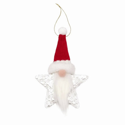 1Pcs DIY Sequin Star Christmas Pendant Xmas Tree Christmas Decor Window Decor