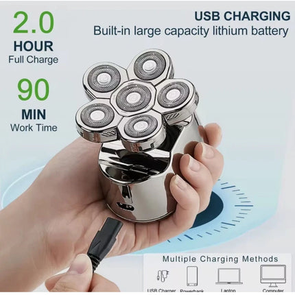 Electric Shaver, Ultimate Grooming Kit for Men, Washable Wet Dry Shaver new