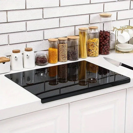 Black Acrylic Kitchen Cutting Board Non Slip Chopping Board Countertop
