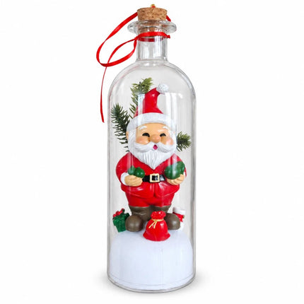 Christmas Tree Message in a Bottle with LED Voice Recording Message Decors    (Santa Claus)