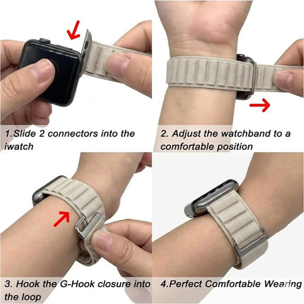 For Apple Watch iWatch Band Strap 9 8 7 6 SE 46mm 42mm 44mm SE Nylon Alpine