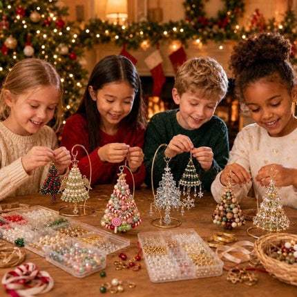 DIY Beaded Christmas Tree Ornament Craft Kit Handmade Beaded Hanging Set Style 3