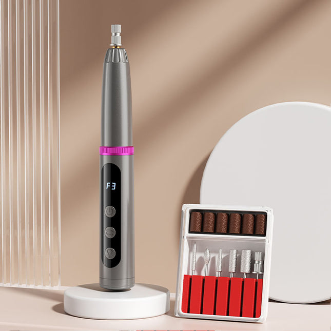 2-in-1 Electric Nail Drill & Rapid UV Curing Lamp Polishing Grinder Gel Drying