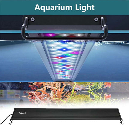 60-80CM Aquarium Light Fish Tank LED Lighting Full Spectrum Aqua Plant Lamp
