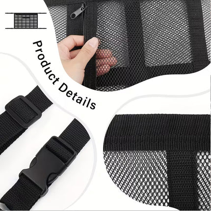 Universal Car Roof Storage Net Ceiling Mesh Cargo Storage Bag for Campervan Vehicle Interior Organizer