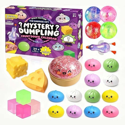 Fidget Mystery Dumpling Advent Calendar Adults Christmas Gift 24 Days Dumpling Toys Countdown