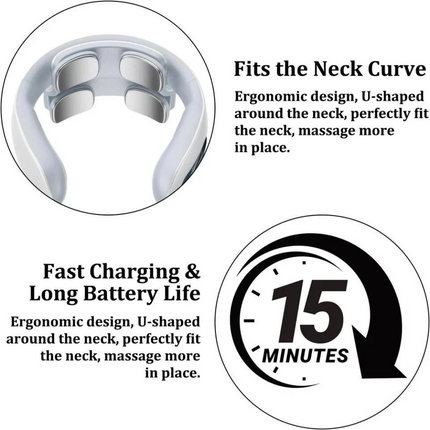 4D Head Cervical Spine Massage Body Pain Relief Electric Neck Shoulder Massager