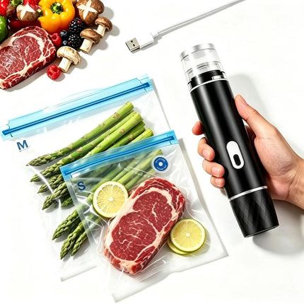 Fresh Reserve Vacuum Sealer, Fresh Reserve Food Vacuum with 15 Reusable Bags