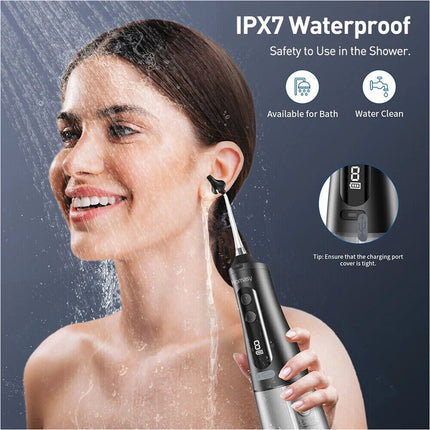 Electric Water-Powered Ear Cleaning Kit Portable Ear Care Tool with Irrigation System