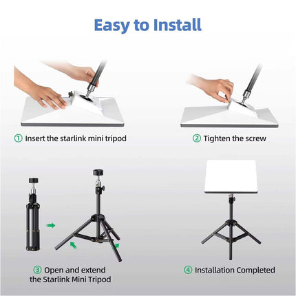 2Pcs Starlink Mini Tripod only Stand Adjustable Mount Portable RV Kit