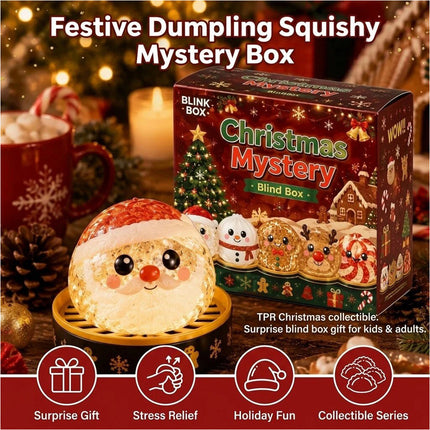 Squishys-Dumpling MysteryBlind TPR Slow Rebound Stress Relief Toy Christmas