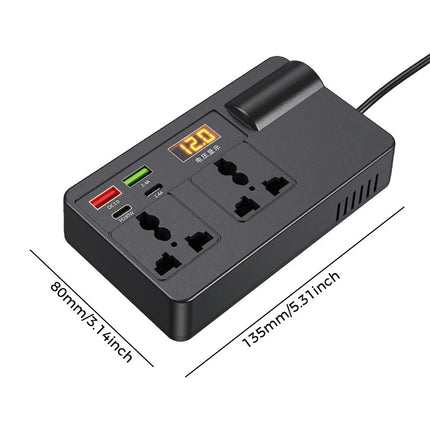 Car Power Inverter 12V to 240V Converter 200W With 4USB Phone Charger 200W