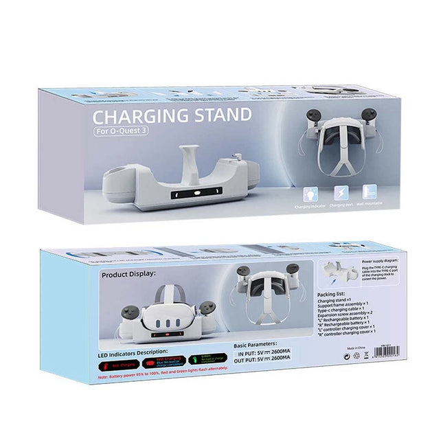 For Meta Quest 3 Accessories VR Handle Controller Storage Dock Charging Stand