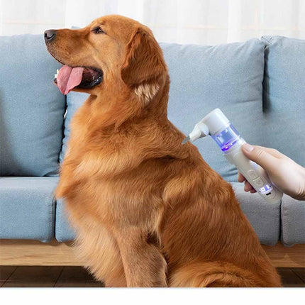 2-in-1 Electric Pet Grooming Brush & Flea Comb, Rechargeable Detangling Brush