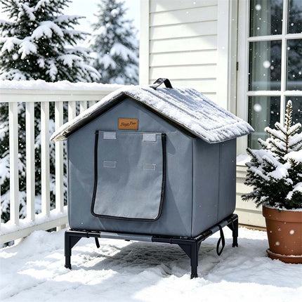 Waterproof Collapsable Outdoor Cat Shelter Cat House Winter Warm Cats Nest Cave