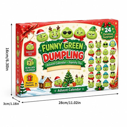 The GrinchMystery Christmas Dumpling Squishies Stress Relief Squeeze Toy Gift