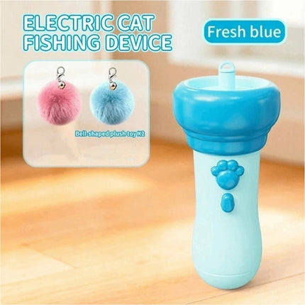 1Pcs Flashlight Shape Pom-Pom Ball Toy Automatic Cat Catching Device Gift