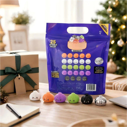 Crazy Fun Extra Mini Mystery Dumpling Chrome Edition 25 Pack Xmas Gift