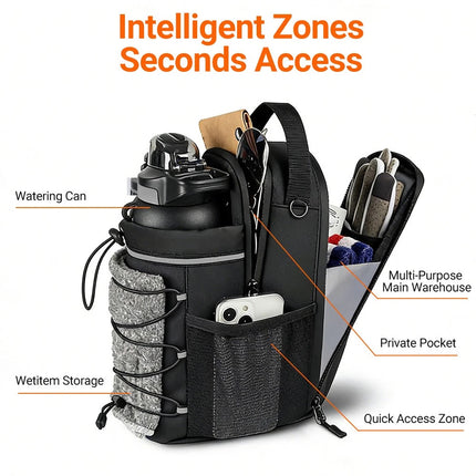 Portable  Gym Bag Water Bottle Holder Crossbody Sling Chest Bag Workout