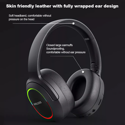 Wireless Gaming Headset Headphone with Microphone Volume for PS4 PS5 XBOX SWITCH