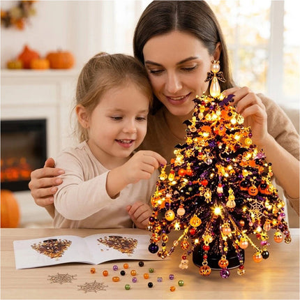 DIY Beaded Halloween Glow Set, Handmade Colorful Bead Ornament Making Set