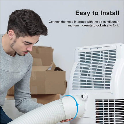 1.5M Flexible Exhaust Hose Tube Pipe For Portable Air Conditioner Vent Duct 15cm