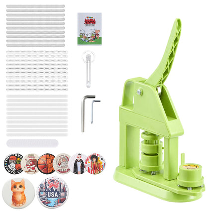 Button Maker Machine with 25 mm Mold and 500 Button Components