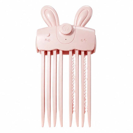 2Pcs Electric Cordless Heated Hair Volume Clip - Root Clips for Curly Hair Volume White+Pink