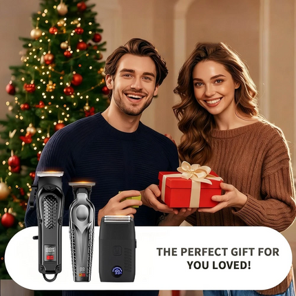 Pro Men Cordless Electric Hair Clipper Trimmer Shaver 3 Set USB Rechargeable