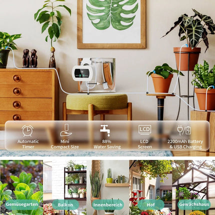 Automatic Drip Irrigation System Plant Controller Self Watering Git Garden